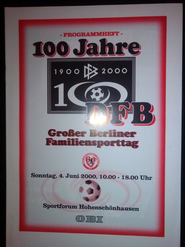 100 jahre dfb - jahre, 04.06.2000